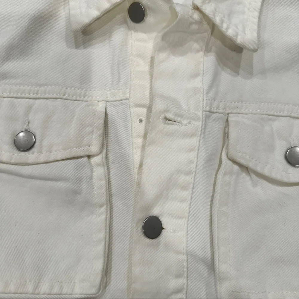 Avec Les Filles Cream Denim Jacket - Picture 7 of 7